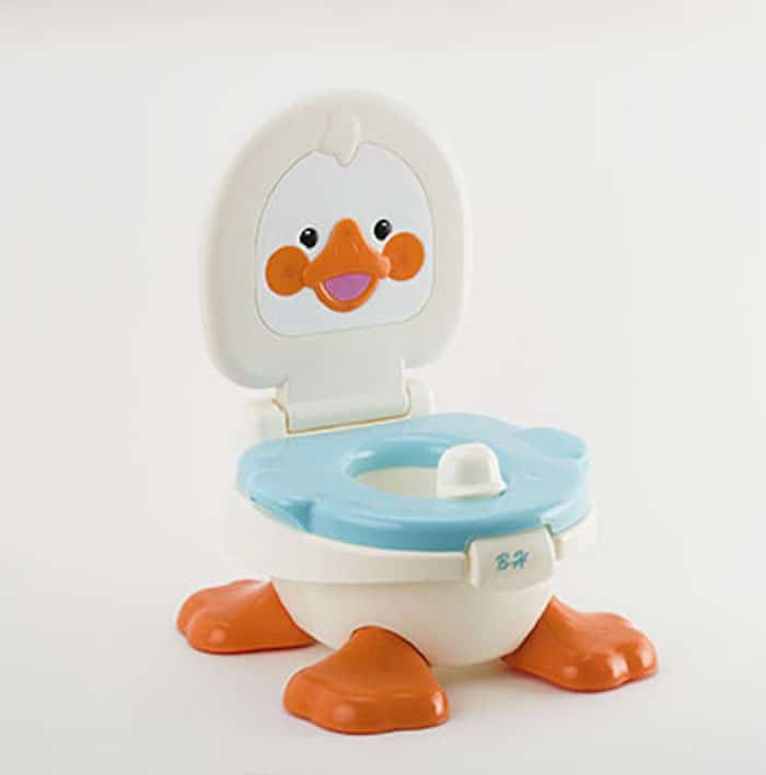 Pelela patito infantil, 3 en 1, Celeste
