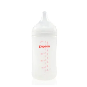 Mamadera boca ancha, soft touch, 240ml plástico 3+ PIGEON