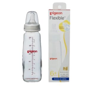 Mamadera de vidrio estándar, 240ml, PIGEON