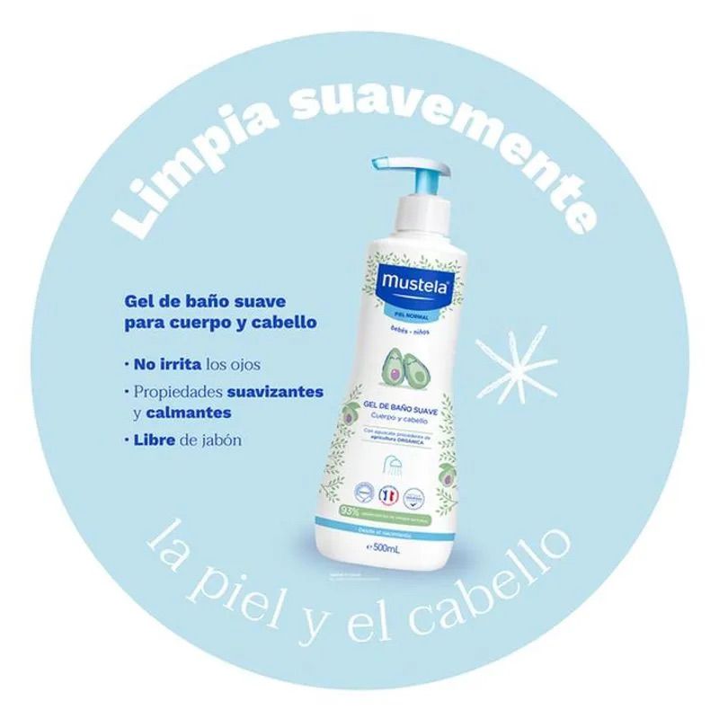 Gel de baño MUSTELA 500ml - Imagen 3