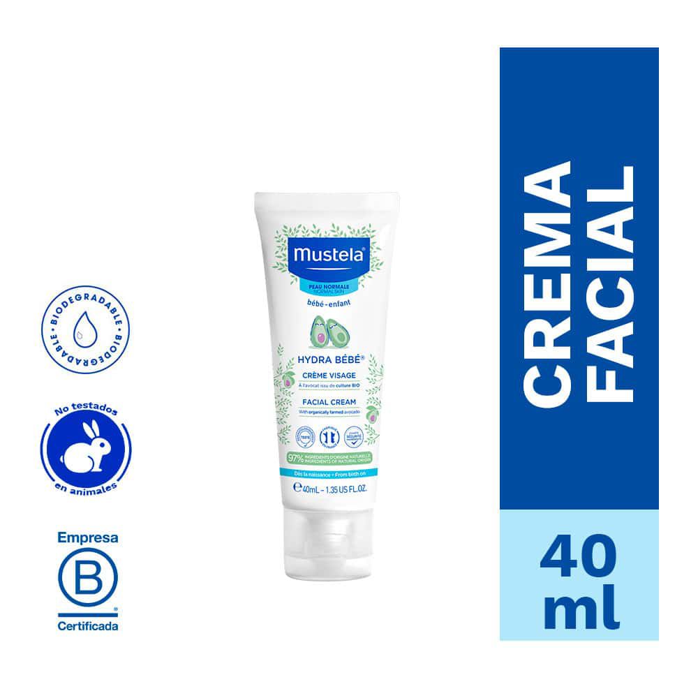 Crema facial hydra bebé MUSTELA 40ml - Imagen 2